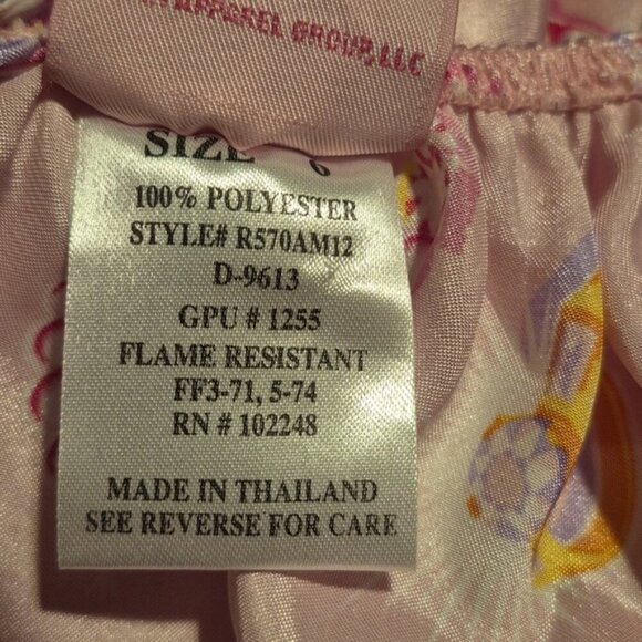 PJ & Me girls size 6 silky pink nightgown NWT - Picture 6 of 6